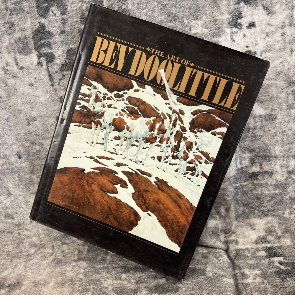 Vtg Bev Doolittle Hardcover Art Book 1990 Western Wildlife Camouflage‎ Pintos